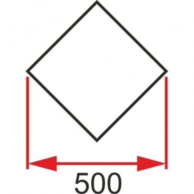 Kvadratinė veidrodinė plytelė 50x50 - sidabro spalvos - facetas 10